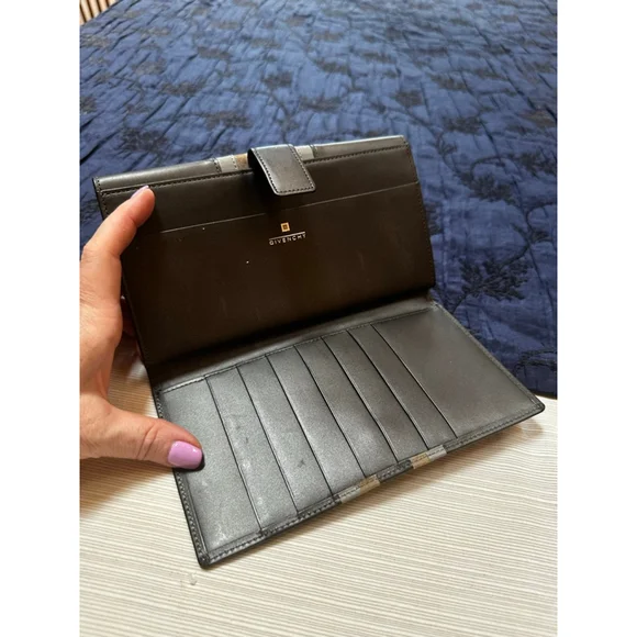 Women's Givenchy Blue & Brown Wallet - Picture 13 of 13